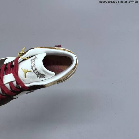 Jordan Air Jordan 1 Low Year Of The Horse White Brown Tan Red 35 5-46 Lifestyle - Unisex (BS-67183)