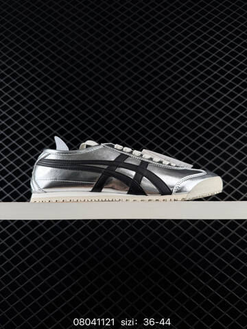 ASICS Onitsuka Tiger MEXICO 66 Silver Black Off White EU 36-44 Sneaker Casual Sneakers - Unisex