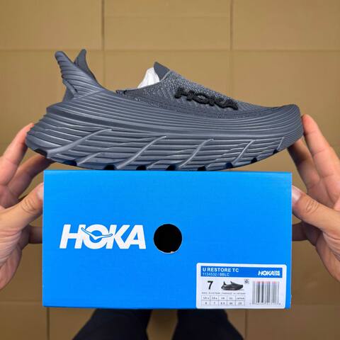 HOKA Restore TC All Black Sneaker Casual Sneakers (BS-86930)