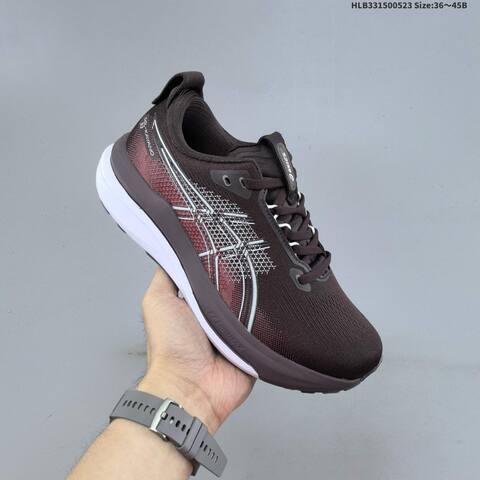ASICS Gel Kayano 33 White Black And Brown Red EU 36 45 Running Shoe EU 36-45 Running Sneakers - Unisex (BS-68805)