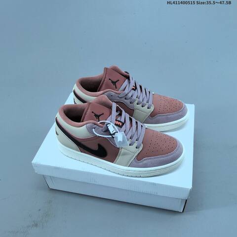 Jordan Air Jordan 1 Low Light British Tan Black Light Blue 35 5 47 5 Lifestyle - Unisex (BS-65962)