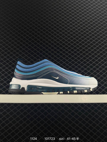 Nike Air Max 97 SE Multi-color Olive Brown White Green White Black Purple White And Blue Navy White EU 41-45 Lifestyle - Men's (BS-74027)