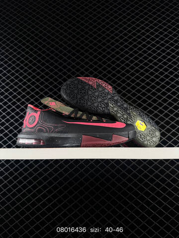 Nike KD 6 Black Mint Green Red Yellow EU 40-46 Basketball - Men's (BS-69983)