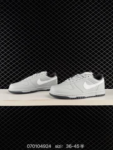 Nike Big Low 355152-016 Light Grey White Black EU 36-45 Skate - Unisex (BS-70314)
