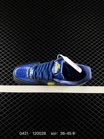Nike Air Force 1 07 Low Black Blue Yellow EU 36-45 Lifestyle - Unisex (BS-71970)