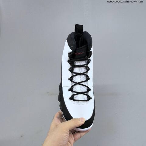 Jordan Air Jordan 9 Retro White Black Red 40 47 5 Basketball - Men's (BS-65821)