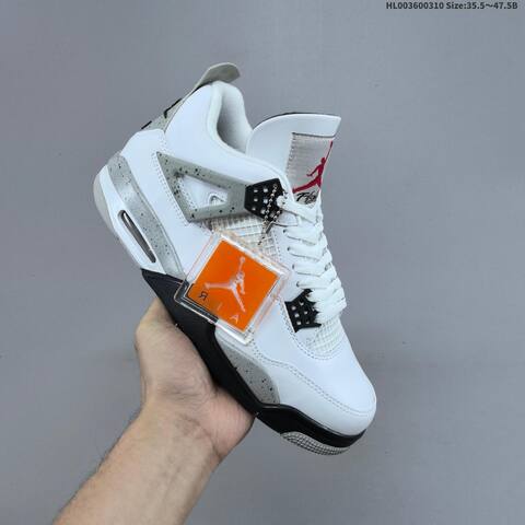 Air Jordan 4 Retro OG Cement AIR JORDAN 4 Aj4 Lifestyle BS-66572