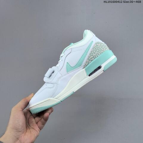 Nike Air Jordan Legacy 312 Low White Mint Green 36 46B Basketball - Women's (BS-66222)