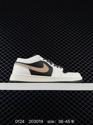 Jordan Air Jordan 1 Low Grey Black Cream White EU 36-45 Sneaker - Unisex (BS-79780)