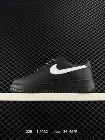 Nike Air Force 1 Low Supreme Black White EU 36-45 5 Lifestyle - Unisex (BS-74585)