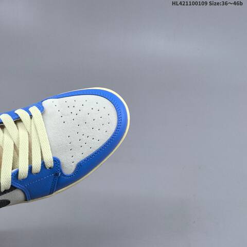 Nike Air Jordan 1 Low Blue Gray Black White 36 46 Lifestyle - Unisex (BS-67034)