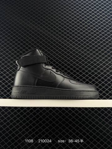 Nike Air Force 1 High Triple Black EU 36-45 Lifestyle - Unisex (BS-74301)
