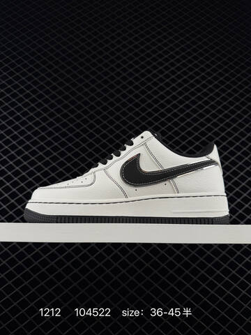 Nike Air Force 1 Low White Black EU 36-45 5 Lifestyle - Unisex (BS-73745)
