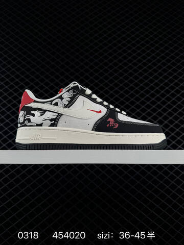 Nike Air Force 1 07 Low White Gray Red EU 36-45 Lifestyle - Unisex (BS-72615)