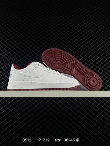 Nike Air Force 1 07 Beige White Gold White Burgundy EU 36-45 Lifestyle - Unisex (BS-71511)