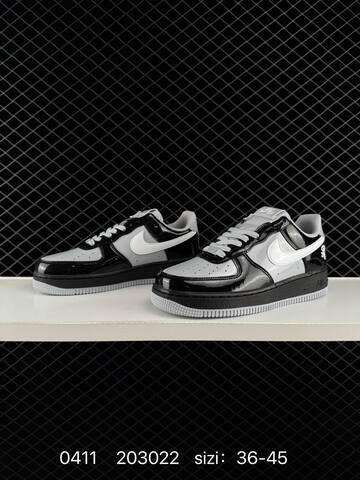 Nike Air Force 1 07 Black Wolf Grey White EU 36-45 Lifestyle - Unisex (BS-72165)