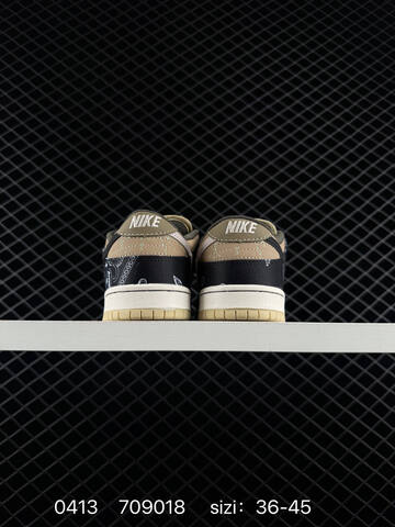 Nike Travis Scott SB Dunk Low Black Brown Beige Plaid Paisley EU 36-45 Skate - Unisex (BS-72147)