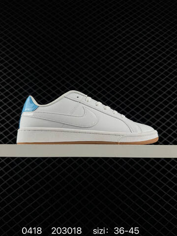 Nike Court Royale Low 2 White With Multiple Accent Color Options Light Blue Gum Black Red Teal EU 36-45 Casual - Unisex (BS-72019)