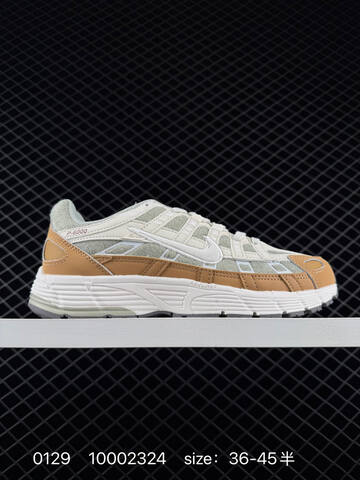 Nike P-6000 Cream Tan White With Red Accents EU 36-45 Running - Unisex (BS-72907)