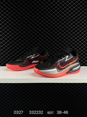 Nike Air Zoom GT Cut 1 Black Bright Crimson Silver Orange EU 38-46 Basketball - Unisex (BS-72443)