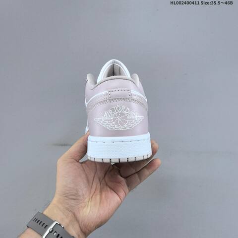 Jordan Air Jordan 1 Low White Light Grey Pink 35 5-46 Basketball - Unisex (BS-66241)