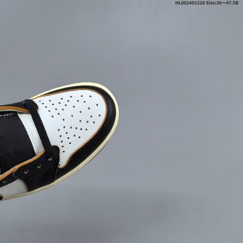 Nike Air Jordan 1 Low Union LA Black White Cream Burgundy 36 47 5 Lifestyle - Unisex (BS-67221)