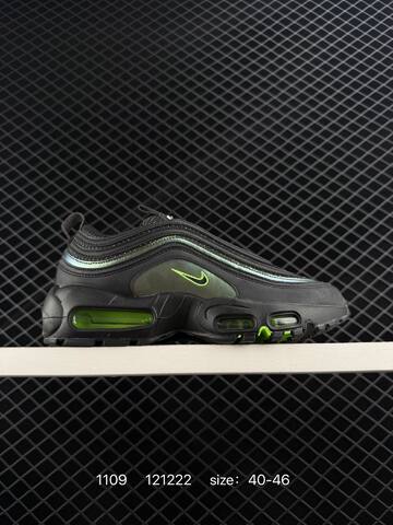 Nike Air Max 97 Black White Neon Green EU 40-46 Lifestyle - Men's (BS-74278)