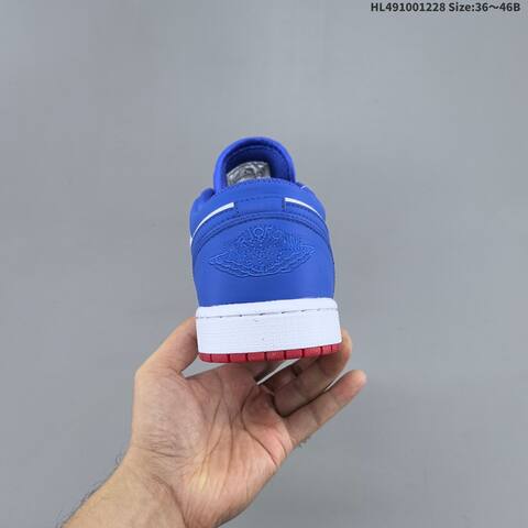 Jordan Air Jordan 1 Low Royal Blue White Red 36 46 Basketball - Unisex (BS-67216)