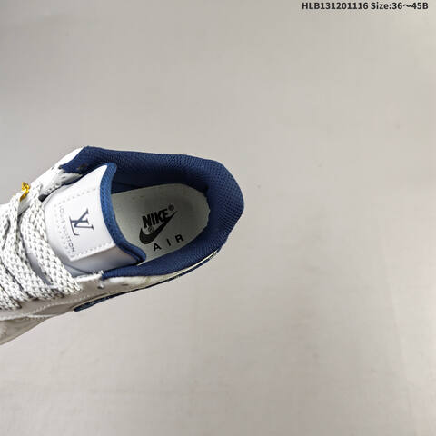 Nike Air Force 1 Low White Navy Gold Grey EU 36-45 Sneaker - Unisex BS-63611