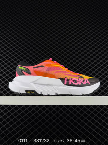 HOKA ONE ONE Mafate X Black Neon Green Pink White EU 36-45 Trail Shoe Trail Running Sneakers - Unisex (BS-86325)
