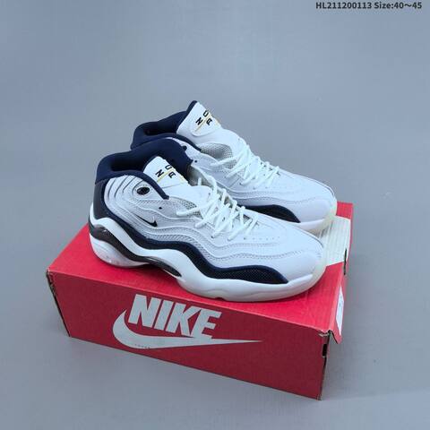 Nike Air Zoom Flight 96 White Purple Yellow Navy EU 40-45 Basketball Shoe - Men s BS-62004