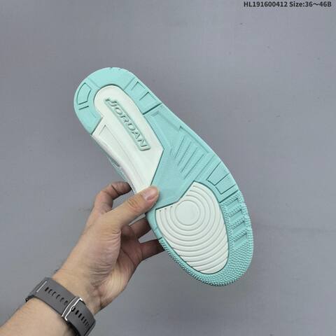 Nike Air Jordan Legacy 312 Low White Mint Green 36 46B Basketball - Women's (BS-66222)