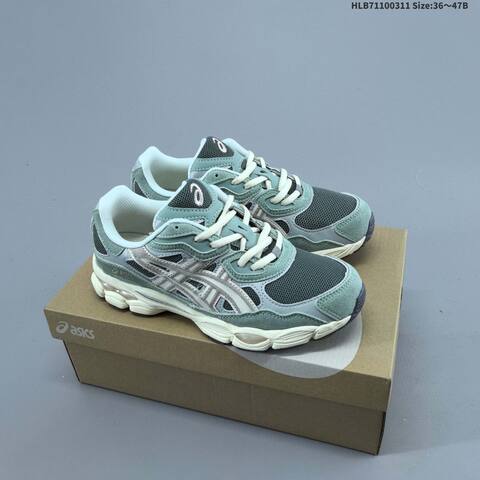 ASICS GEL-NYC Grey Green Cream EU 36-47 Running Shoe Running Sneakers - Unisex (BS-69000)