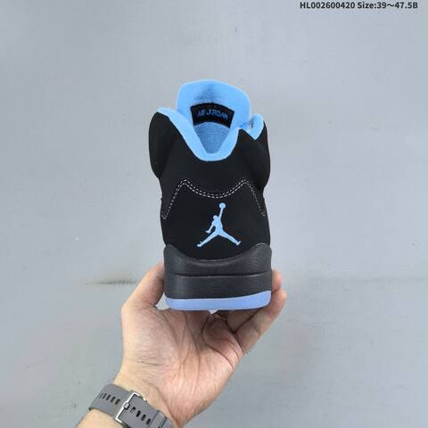 Jordan Air Jordan 5 Retro Black University Blue 39-47 5 Basketball - Unisex (BS-66118)