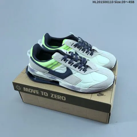 Nike Air Max Pre Day White Black Grey Navy Neon Green EU 39-45 Running Shoe - Unisex BS-62098