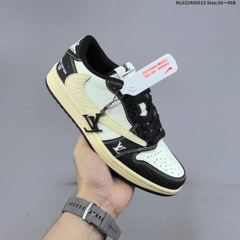 Jordan Air Jordan 1 Low Black White Cream EU 36-45 Lifestyle - Unisex BS-65959