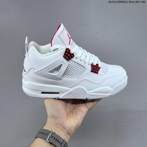 Jordan Air Jordan 4 Retro CT8527-112 White Red EU 36-46 Basketball - Unisex (BS-66093)