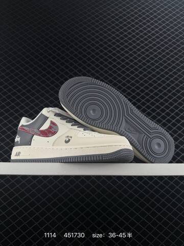 Nike Air Force 1 Low Navy Cream Red And Black White EU 36-45 5 Lifestyle - Unisex (BS-74212)