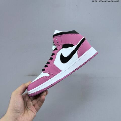 Air Jordan 1 Mid Berry AIR JORDAN 1 Aj1 Lifestyle (BS-66271)