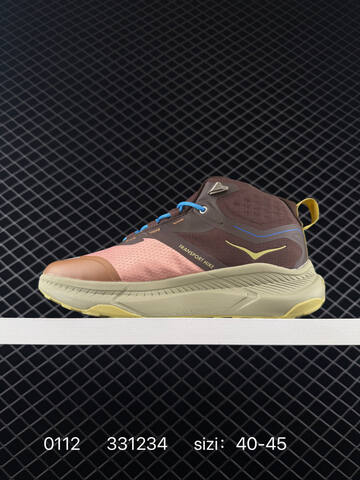 HOKA ONE ONE Transport Hike Gore Tex 1172912 VYT Peach Brown Blue Yellow Beige EU 40-45 Trail Shoe Trail Running Sneakers Men s BS-86324