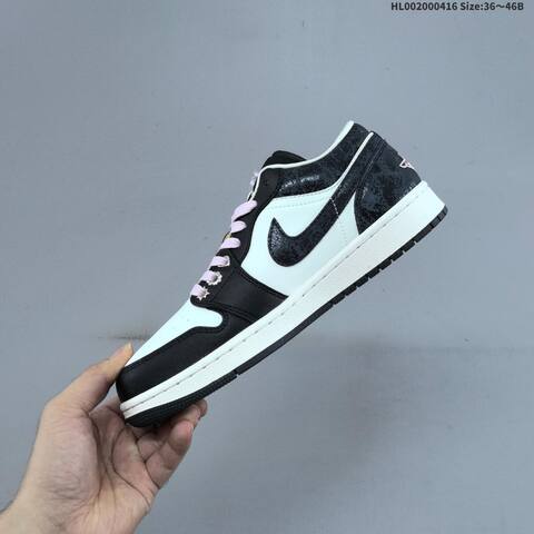 Jordan Air Jordan 1 Low SE Black White Pink EU 36-46 Lifestyle - Unisex (BS-66169)