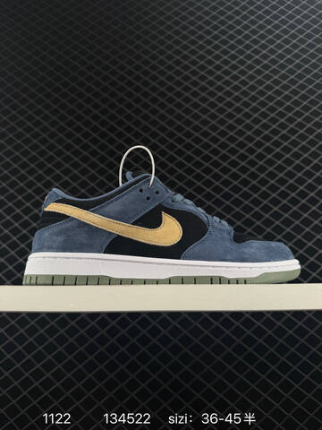 Nike Dunk SB Low Pro Navy Black Red With White Midsole And Olive Outsole EU 36-45 5 Skate - Unisex (BS-74061)