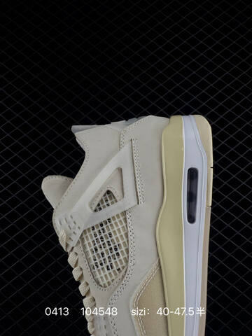 Jordan Air Jordan 4 Retro Off White CV9388 100 Cream Sail Beige White EU 40 47 5 Basketball Shoe EU 40-47 - Men s BS-79488
