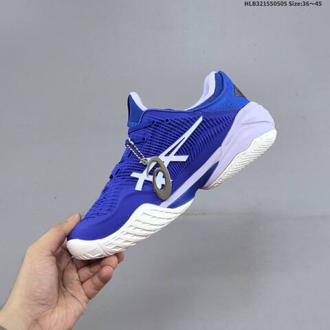 ASICS COURT FF 3 NOVAK Royal Blue White Lavender EU 36-45 Tennis Shoe Casual Sneakers - Unisex (BS-68857)