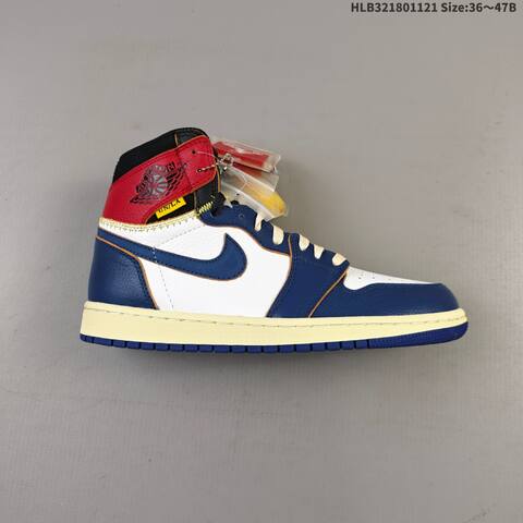 Jordan Air Jordan 1 Retro High OG Sail Navy Red Black EU 36-47 Basketball - Unisex (BS-63313)