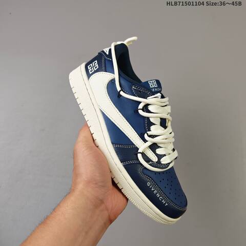 Givenchy Nike Air Jordan 1 x Travis Scott AIR JORDAN DIY Navy Blue And White (BS-63918)