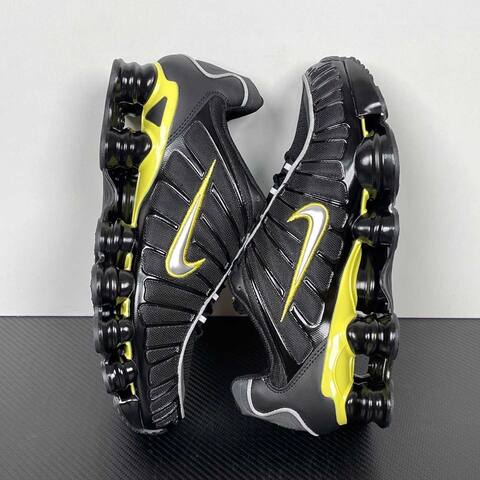 Nike Shox TL Black Grey Yellow Running (BS-87025)