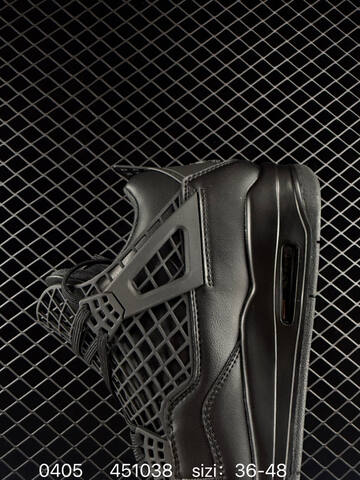Jordan Air Jordan 4 Retro Net Black EU 36-48 Basketball Shoe - Unisex BS-79548