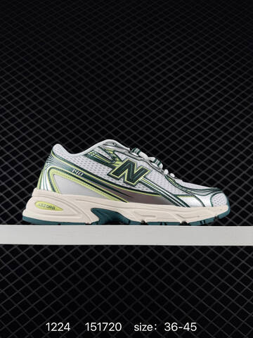 New Balance 740 U740BM2 Silver Grey Black Yellow White EU 36-45 Running Shoe - Unisex (BS-82456)