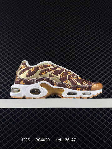 Nike Air Max Plus Brown White Gold Yellow EU 36-47 Running - Unisex (BS-73483)